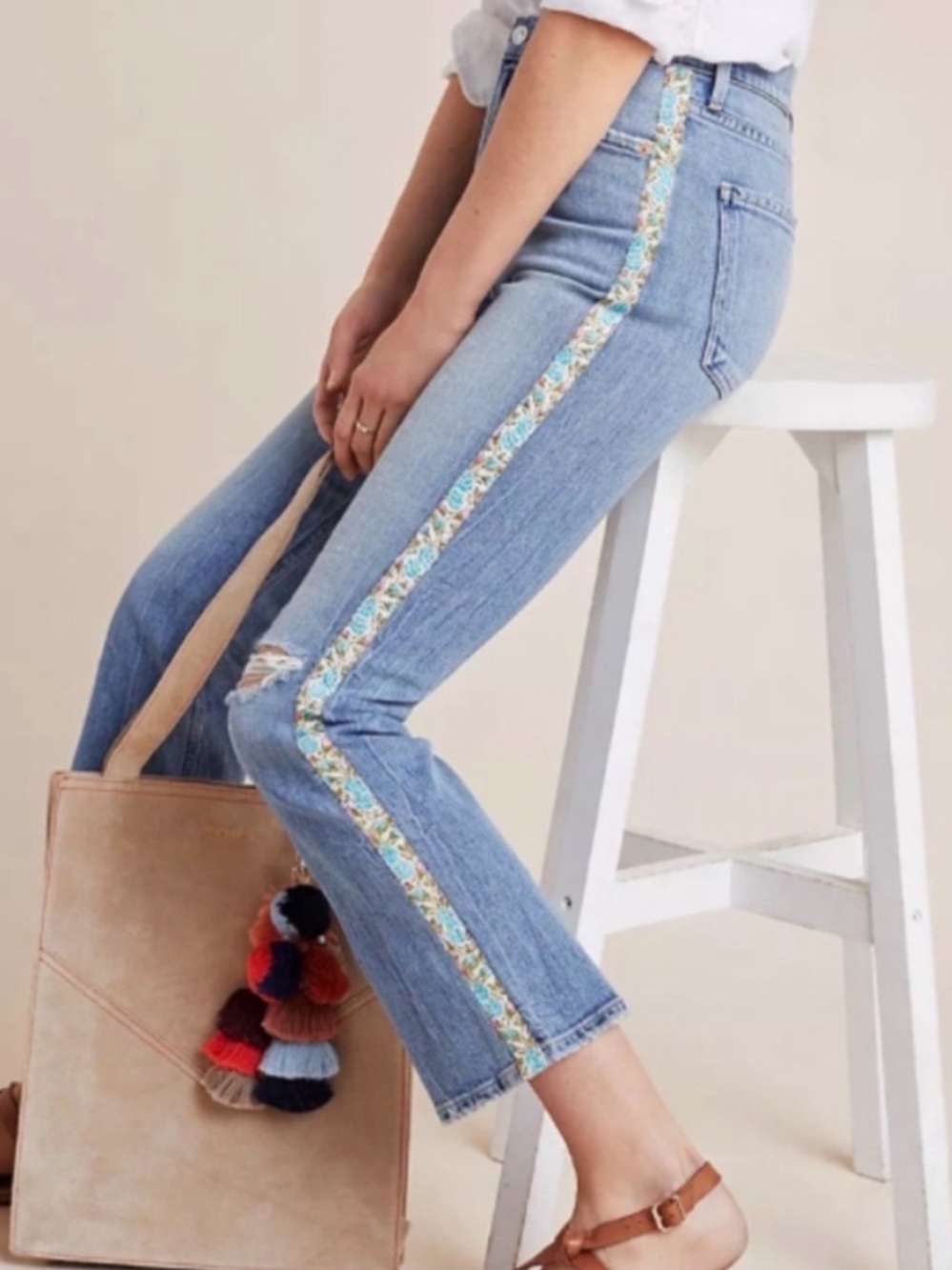 Citizens Of Humanity | Demy Croped Flare |  Flora Stripe | 30